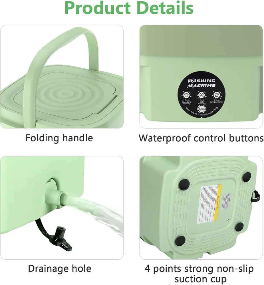 Mini Portable Washing Machine – Washer + Dryer
