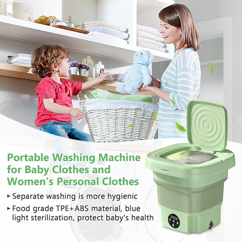 Mini Portable Washing Machine – Washer + Dryer
