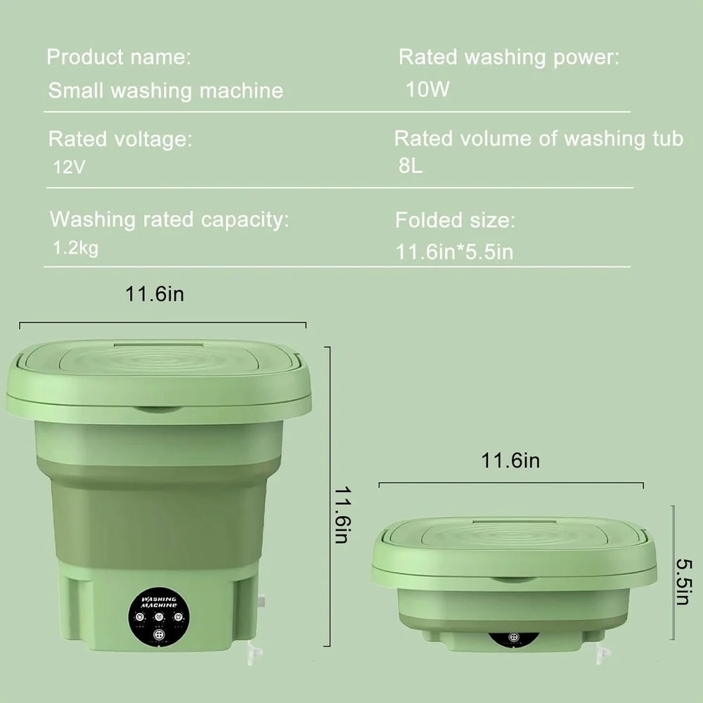 Mini Portable Washing Machine – Washer + Dryer